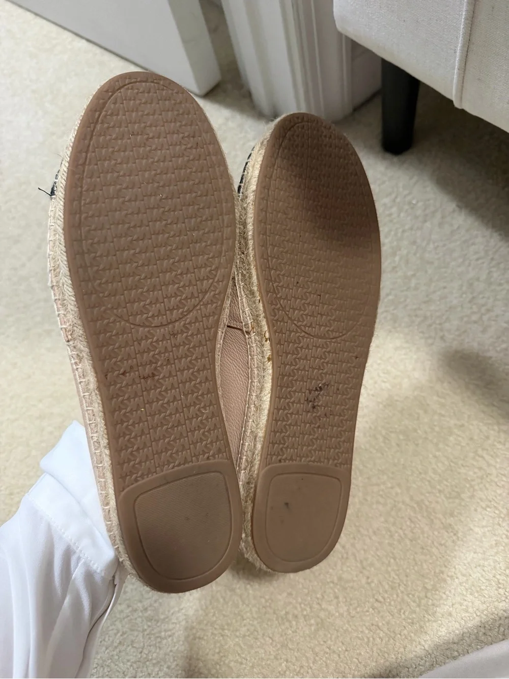 MICHAEL Michael Kors Kendrick Colorblock Leather Espadrille Flats Sz 8.5